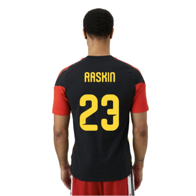 2026-2027 Belgium Training Tee (Black) (Raskin 23)-SoccerKits Hub | Buy Soccer Jerseys Online